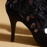 Mirror Calf-Length Boots – 3 - 3.5 Inch Heel |  Customisable